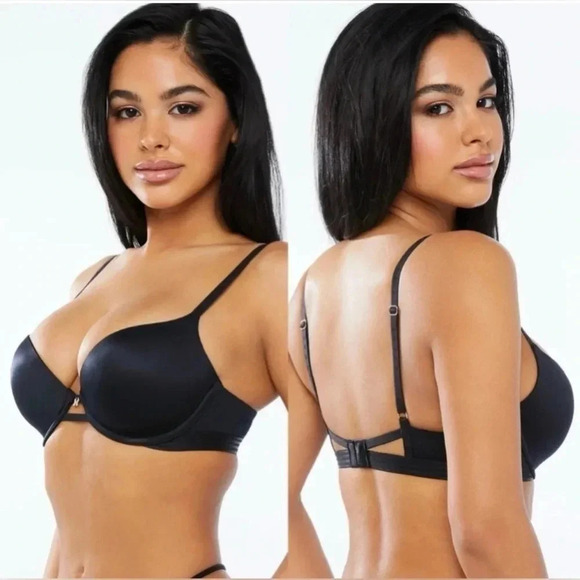 Savage X Fenty T Shirt Bra in Black Caviar Size 32DDD - Picture 2 of 6